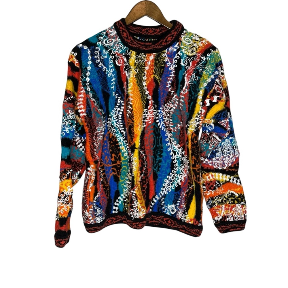 COOGI Authentic Rare Color Way Sweater‎ 100% Pure New Wool Size Small